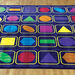 Geometric Shapes Square Placement Carpet 3 x 3m  hi\-res