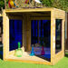 Outdoor Wooden Sensory Den Cube  hi\-res