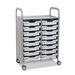 Callero Tray Trolley 16 Shallow Trays  hi\-res