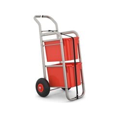 Gratnells Rover Trolley 2 x Jumbo Trays Red Red hi-res