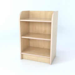 Slimline Library Bookcase In Maple  hi-res