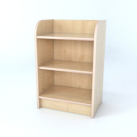 Slimline Library Bookcase In Maple  hi\-res