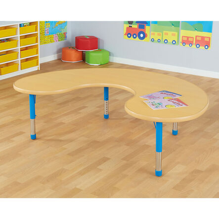 Copenhagen height adjustable horseshoe shaped 6\-seater table  hi\-res