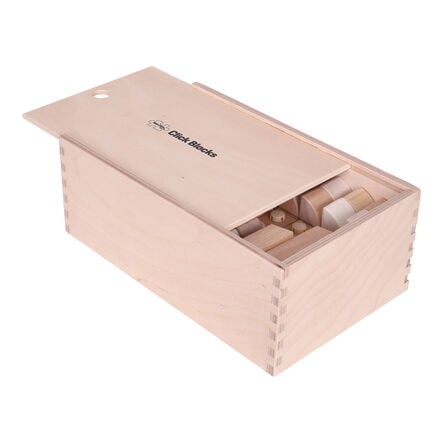 Natural Wooden Click Building Blocks 100pk  hi\-res