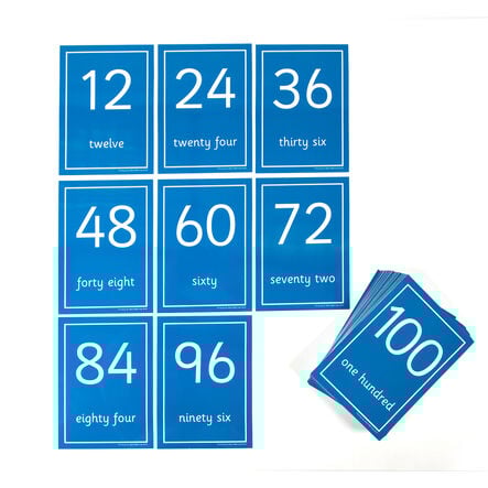 TTS Laminated Number Cards 1\-100  hi\-res