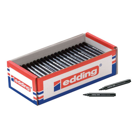edding 366 Mini Whiteboard Marker Pens 100pk Black  hi\-res