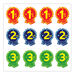 Sports Day Rosette Stickers  hi\-res