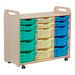 3 Column Tray Storage inc 15 Deep Translucent Trays  hi\-res