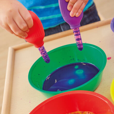 Giant Messy Play Pipettes with Stand 6pk  hi\-res