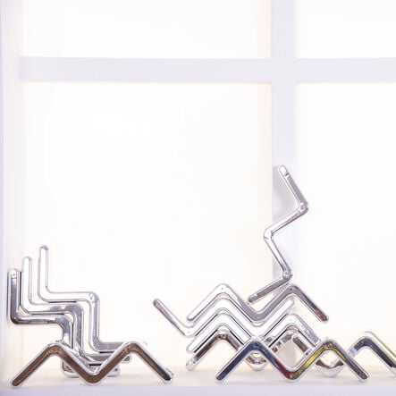 TTS Metallic Silver Stacking Zig Zags 12pk  hi\-res