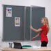 FlameShield Tamperproof Corridor Noticeboards Double Door  hi\-res