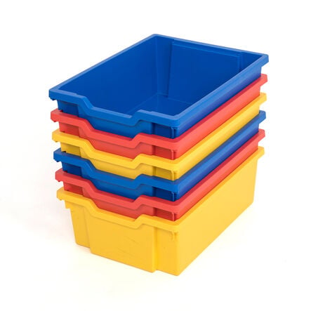 Gratnells Storage Trays 6 Pack Multicoloured Deep Multicoloured hi\-res