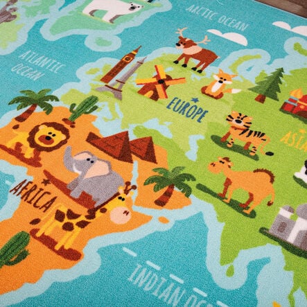 Animals and Places of the World Mat L3 x W2m  hi\-res