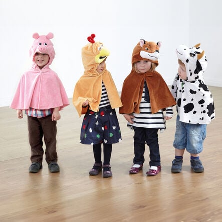 Role Play Dressing Up Animal Capes 4pk  hi\-res
