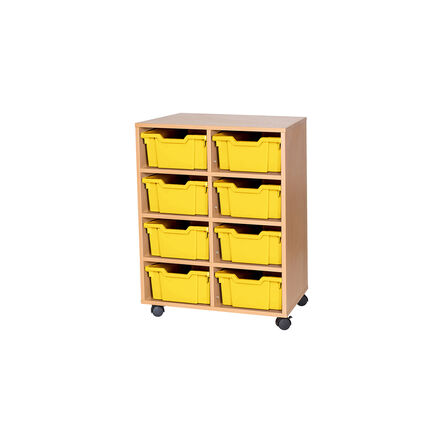 Mobile Double Tray Storage Unit 8 Deep  hi\-res