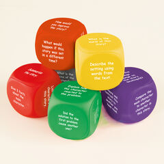 Bloom's Taxonomy Reading Comprehension Dice KS2 6pk  Bloom's Taxonomy Reading Comprehension Dice KS2 6pk  hi-res