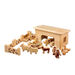 Wooden Pig and Sheep Small World Farm Barn  hi\-res