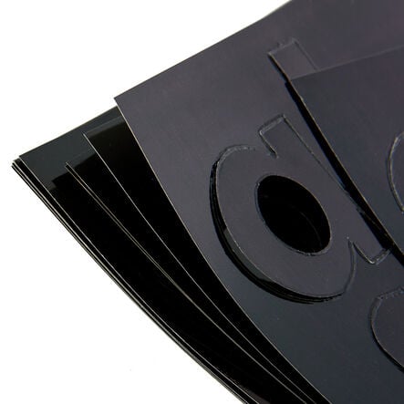 Black Gloss Card Display Letters 310pk  hi\-res