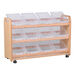 Tilted Storage Trolley On Wheels 12 Tubs\/Baskets  hi\-res