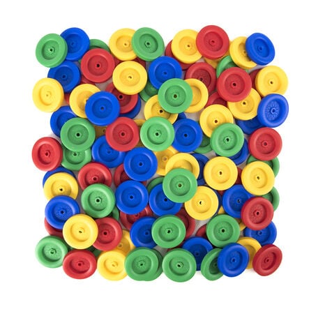 Assorted Plastic Wheels 100pk  hi\-res
