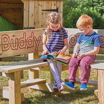 Outdoor Wooden Buddy Corner Bench  hi\-res