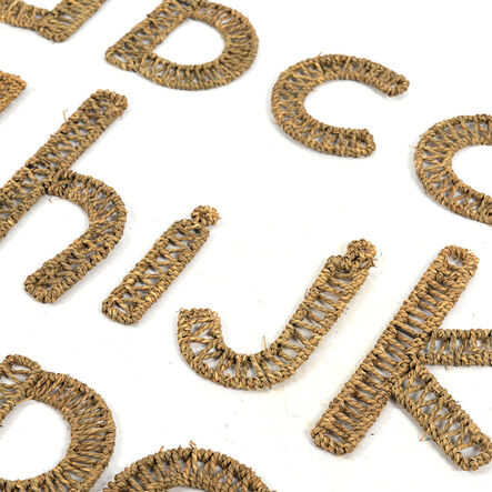TTS Large Sea Grass Weaving Alphabet Set A\-Z  hi\-res