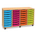 Mobile Tray Storage Unit With 32 Shallow Trays  hi\-res