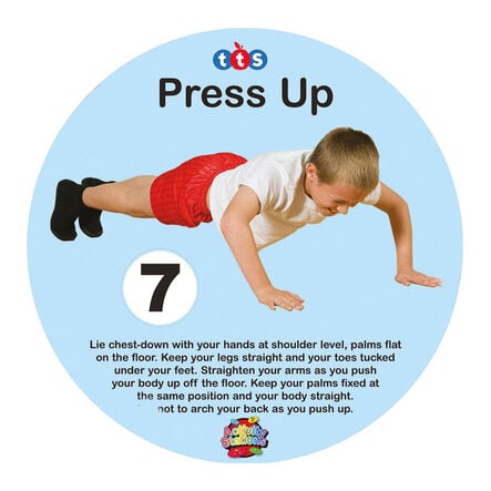 TTS Fitness Sequence Floor Spot Markers 10pk  hi\-res