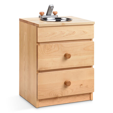 Hardwood Role Play Kitchen Units Sink  hi\-res