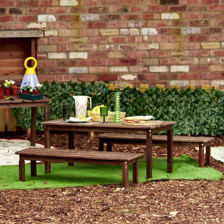 Modern Living Outdoor Table with Benches Set  hi\-res