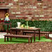 Modern Living Outdoor Table with Benches Set  hi\-res