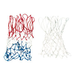 Tri Colour Basketball Nets Pair  Tri Colour Basketball Nets Pair  hi-res
