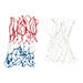 Tri Colour Basketball Nets Pair  hi\-res
