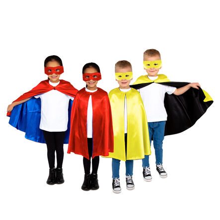 Dress up Superhero Reversible Capes and Masks 4pk  hi\-res
