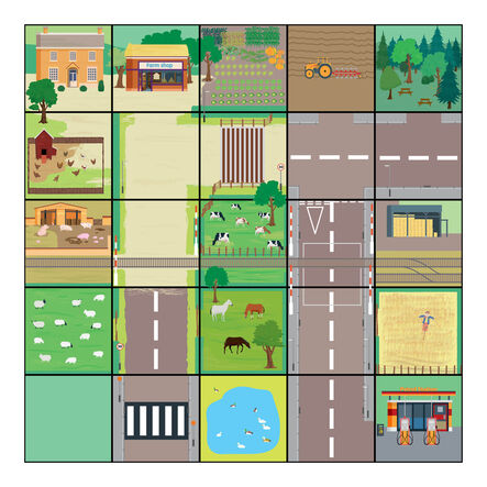 TTS Bee\-Bot® Countryside Mat  hi\-res