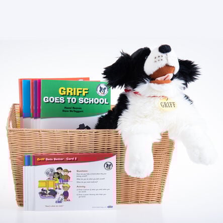 TTS Griff The Wellbeing Dog Puppet and Book Collection  hi\-res