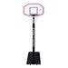 Telescopic Portable Basketball Unit w\/ Backboard \x26 Padding  hi\-res