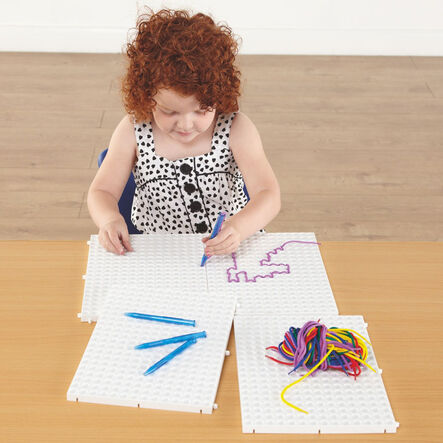 Fine Motor Pattern Threading Boards 4pk  hi\-res