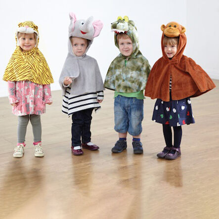 Role Play Dressing Up Animal Capes 4pk Jungle  hi\-res