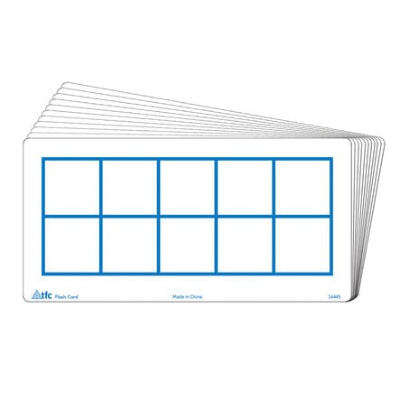 Ten Frames Write \x26 Wipe Flash Cards  hi\-res