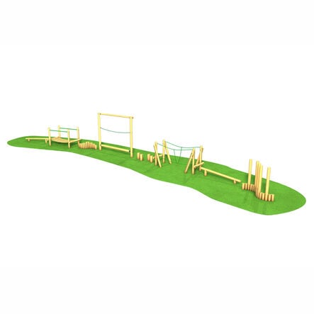 Bridge Challenge Playground Trim Trail  hi\-res