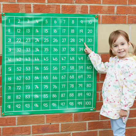 TTS Write on Vinyl Hundred Squares 1\-100 Ascending  hi\-res