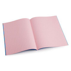 A4 Tinted Exercise Book 10mm Squares Rose 48pg 10pk  hi-res