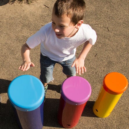 Outdoor Rainbow Samba Drums  hi\-res