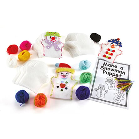 Make Your Own Felt Snowman Puppets 30pk  hi\-res