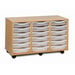 Mobile Tray Storage Unit With 18 Shallow Trays  hi\-res
