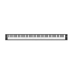 88 Key Lightweight Full Length Folding Piano - Black  88 Key Lightweight Full Length Folding Piano - Black  hi-res