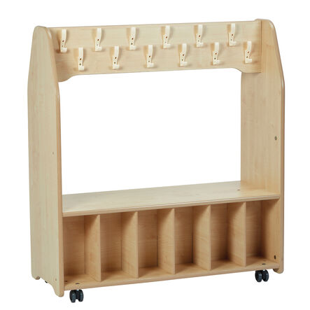 Double\-sided Mobile Cloakroom Trolley  hi\-res