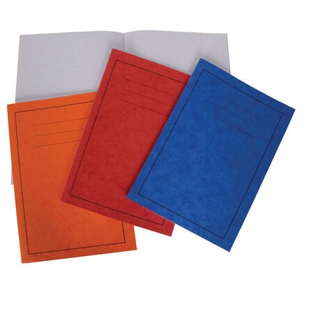 5\'\' x 6.5\'\' Classic Ex. Book 24pg 50pk 10mm Squares Orange  hi\-res