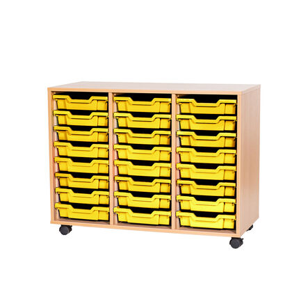Mobile Triple Tray Storage Unit 24 Trays  hi\-res